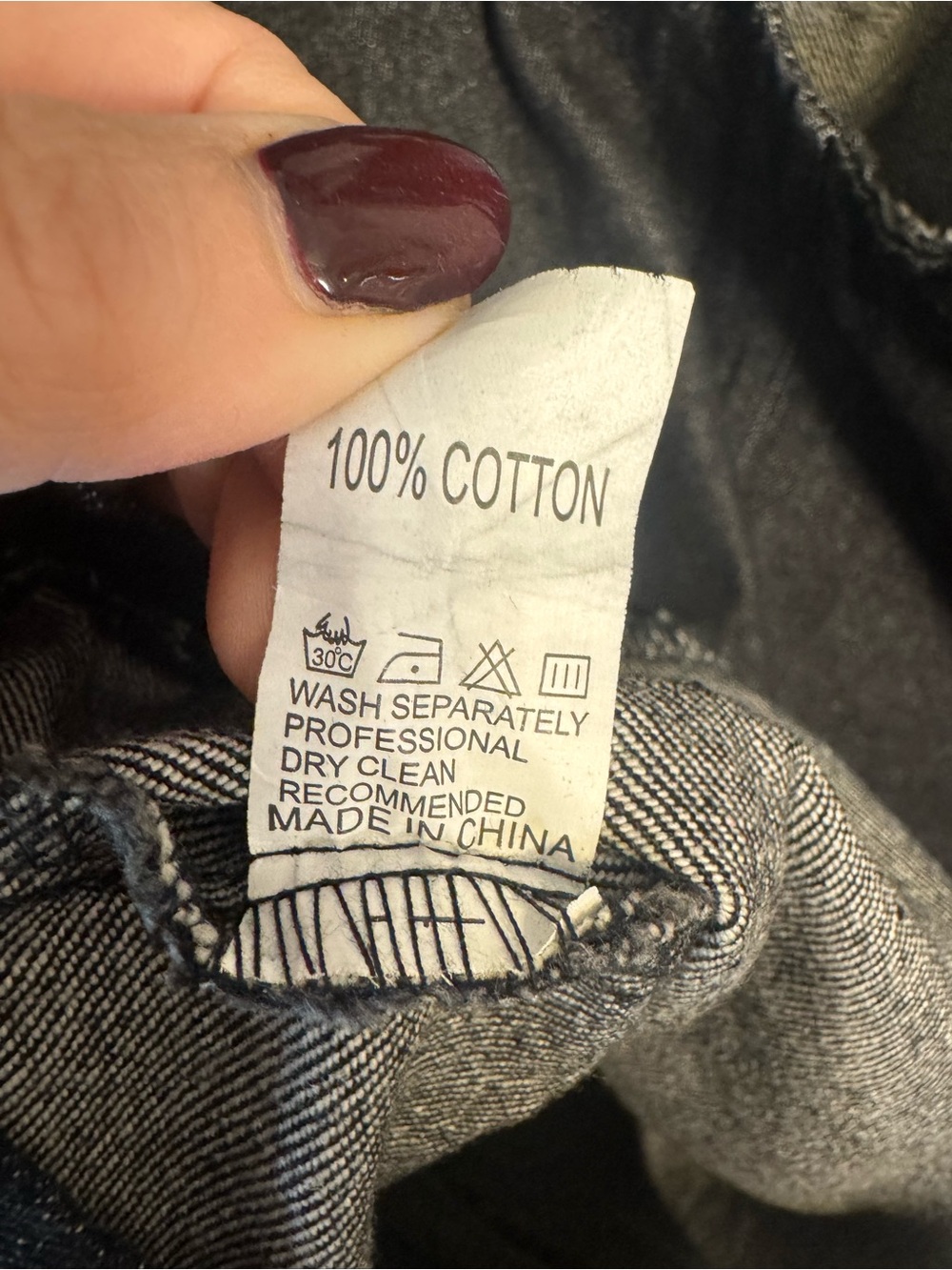 Dark Wash Denim Tank Top Dress with Ring Strap Detail and front pockets- Size Lg - Picture 4 of 6
